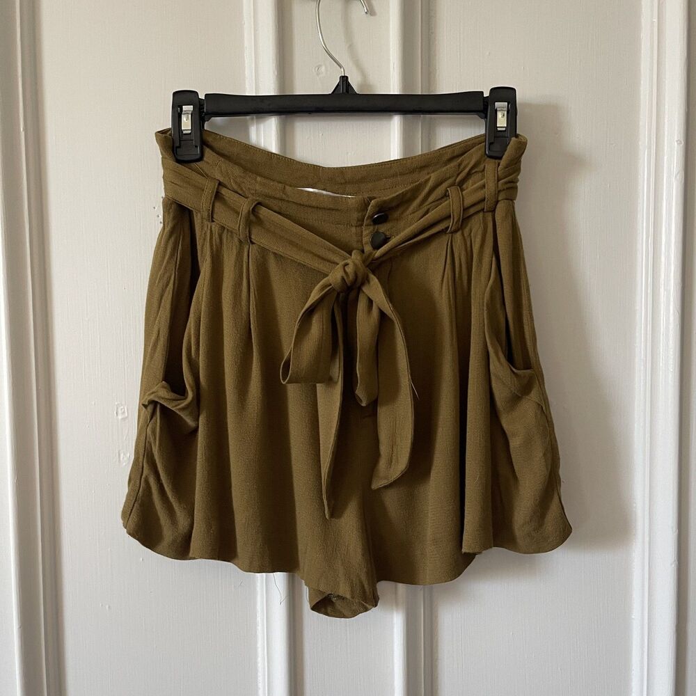 Mossy Brown Shorts - Zara Trafaluc 'TRF' - Small